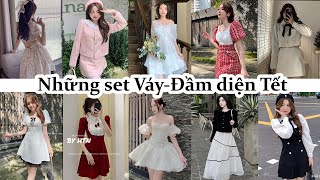 [ Shopee Haul ] Những set đồ Tết xinh đẹp: Váy - Đầm -set Tweed siêu xinh