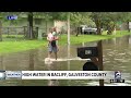 High water in Bacliff, Galveston County