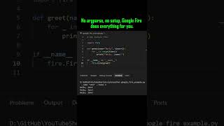 Create a CLI from Any Python Script, Instantly! #Python #GoogleFire #PythonTips #CodingShorts