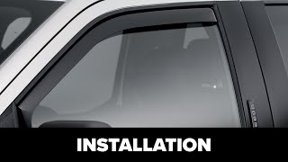WeatherTech Side Window Deflectors: Front Installation