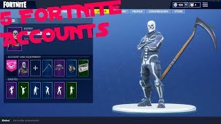 SELLING 5 FORTNITE ACCOUNTS *SKULL TROOPER & REAPER PIC* EVE - 320 x 180 jpeg 15kB