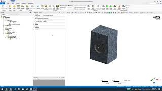 Ansys Acoustics analysis of simple speaker(Script)