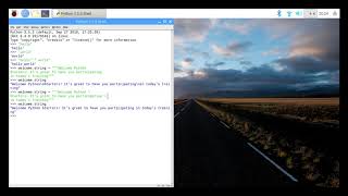 Strings in Python using Raspberry Pi