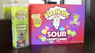 Warheads Extreme Sour Candy Challenge / Review !!