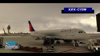 MSFS  I FBW A32NX  I  Full flight between New York and Ottawa I Full ATC on VATSIM