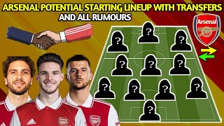 Arsenal Potential Lineup With All Arsenal Transfer News ft. Gündogan, mason mount, Declan Rice