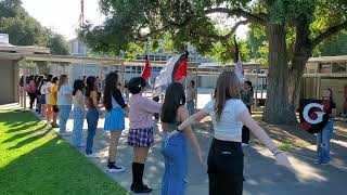 Glendora HS Marching Band first day of school Guard Style