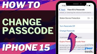 How to Change Passcode on iPhone 15