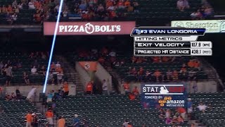 TB@BAL: Statcast tracks Longoria's 200th home run