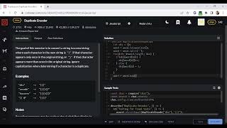 Duplicate Encoder Problem Solving in JavaScript.