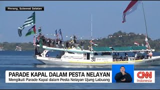 Hasil Laut Melimpah, Nelayan di Pinrang Gelar Parade Kapal