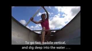 How to Canoe Steer and Paddle a Canoeing 101 Skills Strokes Steering Solo Basics