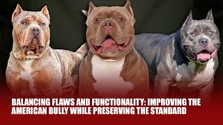 Balancing Flaws and Functionality in Dog Breeding: Improving the American Bully