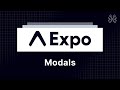 Expo Router Tutorial - 13 - Modals