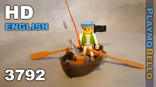 (1990) Playmobil 3792 Pirate Rowboat (Playmobil set REVIEW)