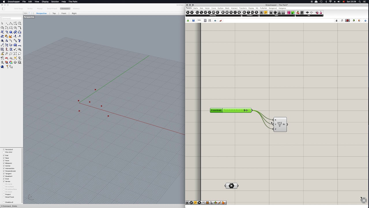How To Set Construct And Move A Point Rhino Gh Tutorial Youtube