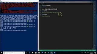 Array (actually List) Shuffle - Python