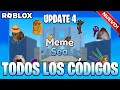 TODOS los CÓDIGOS de 😜 MEME SEA 😜 activos Y actualizados / UPDATE 4 / ROBLOX 2024 / TilloASR