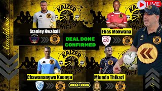 Watch this|Kaizer Chiefs Latest Transfer News|All Confirmed Signing 2024|Nabi,Mokwana,Mwabal,Thikazi