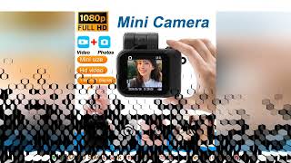 Mini Camera With Screen HD 1080p With Flash Lamp And Battery Dock Portable Retro Ultra Compact Mini