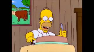 The Simpsons - Steak eating contest