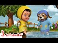 Tip tip barish aayi - Playing in Rain | Hindi Rhymes & Cartoons | Infobells #hindicartoons