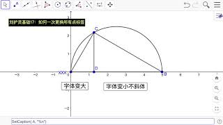 VG04 刘护灵 Geogebra 与数学深度结合2：基础17 用脚本批次改变文字