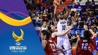 USA v Japan - Highlights - Semi-Final - FIBA U19 Women's Basketball World Cup 2017