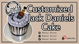 Jack Daniels Customized Cake | Edible Jack Daniels | #shugareine