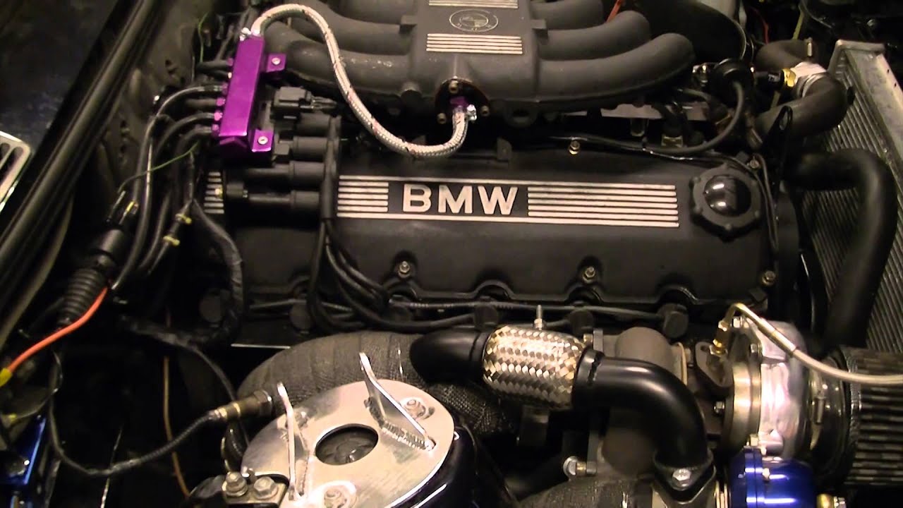 BMW E30 M20 B25 2.7 With Turbo Engine Start - YouTube