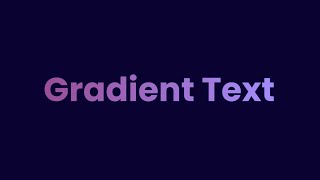 How to Create Gradient Text Using HTML & CSS | Easy Text Effects Tutorial