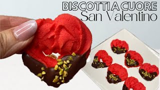 BISCOTTI CUORE ❤️SAN VALENTINO ❤️PASTA FROLLA MONTATA​⁠@FunCakes-Creative-Baking/VALENTINECOOKIES