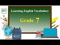 MV Learning Vocabulary G. 7 (No. 1 - 10)