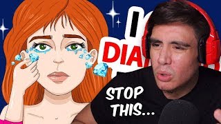 Reacting To  "True" Story Animation Of a Girl That Cries REAL Diamonds (lol)