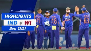 ind vs wi 3rd odi highlights 2022 | India vs west Indies 3rd odi highlights