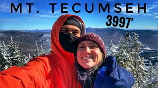 HIKING THE smallest NH “4000 footer” IN THE WINTER! | Mount Tecumseh