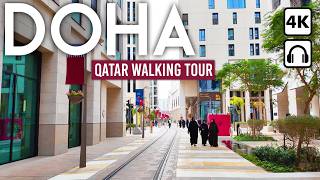 Experience DOHA Downtown Msheireb 🇶🇦 4K Walking Tour in Qatar