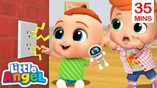 Be Safe Around the House | Safety Tips | Little Angel Kids Songs & Nursery Rhyme