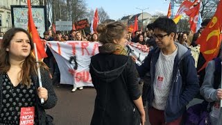 Étudiants et lycéens dans la rue contre la loi Travail