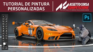 COMO FAZER PINTURAS PERSONALIZADAS NO ASSETTO CORSA COMPETIZIONE | TUTORIAL