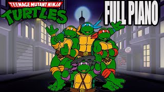 Teenage mutant ninja turtles 1987 (TMNT) FULL PIANO TUTORIAL