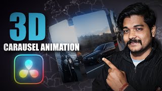 Cinematic 3D Carousel Effect in DaVinci Resolve Fusion