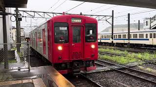 JR九州103系3両 普通筑前前原行 西唐津駅入線