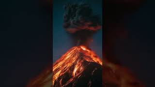 Volcano eruption (animation) #Volcano #lava #magma #geology #nature #geography #earth