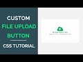 How To Make Custom File Upload Button in HTML | CSS & JavaScript | JavaScript Project