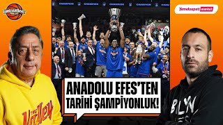 ANADOLU EFES ÜST ÜSTE İKİNCİ KEZ ŞAMPİYON! | Real Madrid - Efes | EuroLeague Basket Podcast Canlı