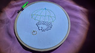 ഏറ്റവും Simple ആയിട്ടുള്ള ഒരു hand embroidery for beginners/double running stitch