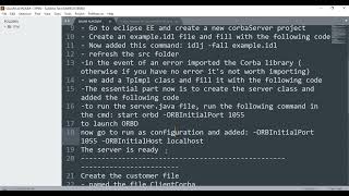 How to create simple corba tutorial in java for beginners