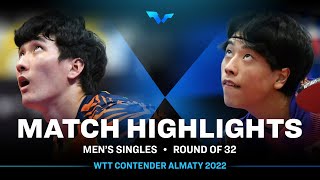 Lee Sangsu vs Hiroto Shinozuka | MS | WTT Contender Almaty 2022 (R32)