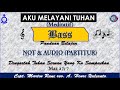 AKU MELAYANI TUHAN ||| BASS AUDIO PARTITUR (Panduan Belajar)